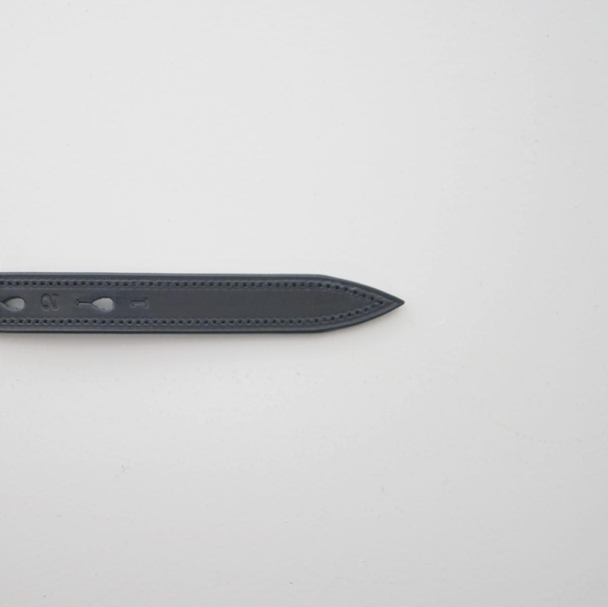 Scye サイ】 BRIDLE LEATHER NUMBER BELT - BLACK / PARK ONLINE
