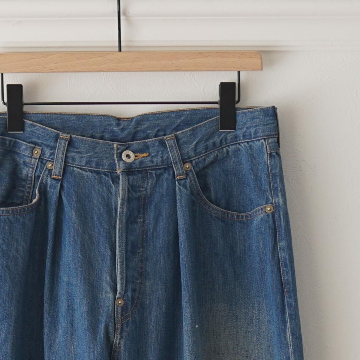 refomed リフォメッド】 RIGHT HANDED DENIM PANTS - USED WASH refomed リフォメッド】 RIGHT HANDED DENIM PANTS - USED WASH