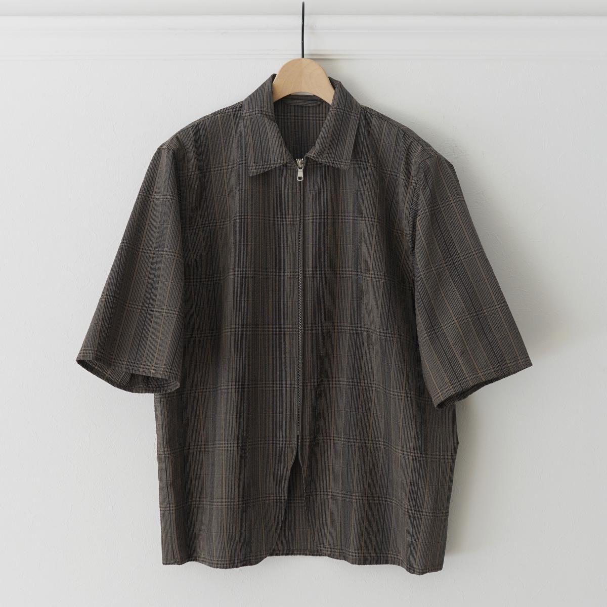 <img class='new_mark_img1' src='https://img.shop-pro.jp/img/new/icons41.gif' style='border:none;display:inline;margin:0px;padding:0px;width:auto;' />40%OFFۡMEMBER ONLYۡSEEALL /  HALF SLEEVE ZIP SHIRTS - CHECK