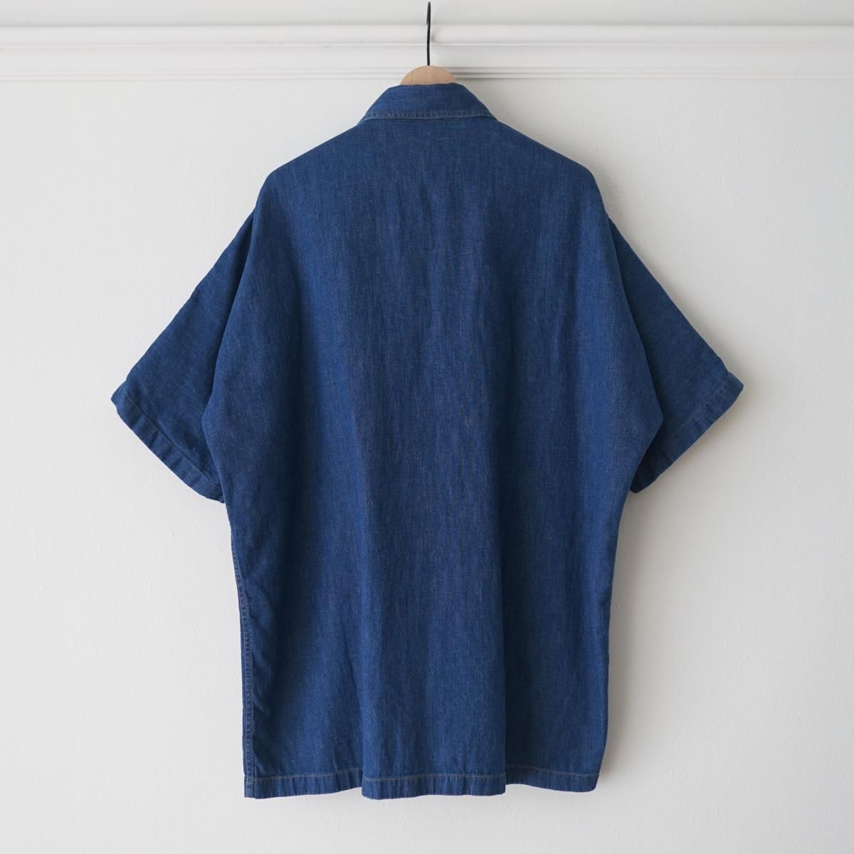 STUDIO NICHOLSON スタジオニコルソン】 SOFT WASH DENIM SHORT SLEEVE