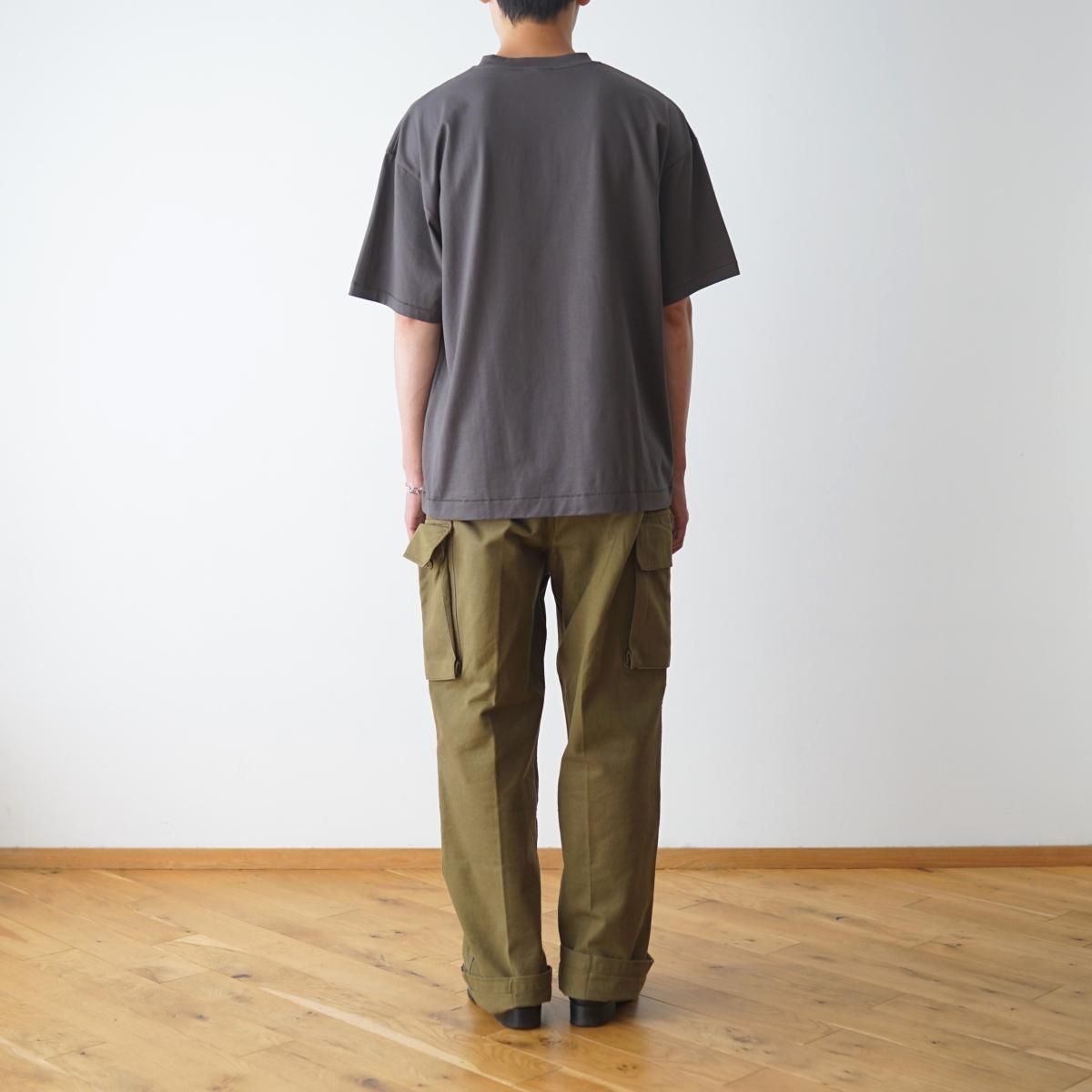 ATON エイトン】 SUVIN 60/2 OVERSIZED T-SHIRT - CHARCOAL GRAY