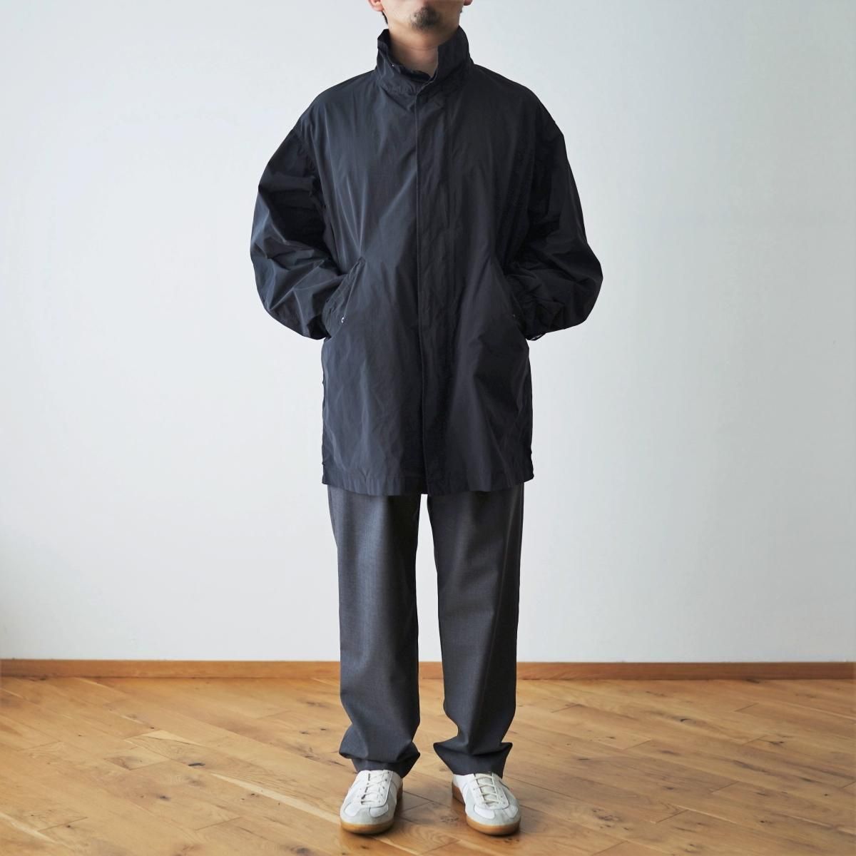 ATON エイトン】 AIR WEATHER SHORT MODS COAT - CHARCOAL GRAY