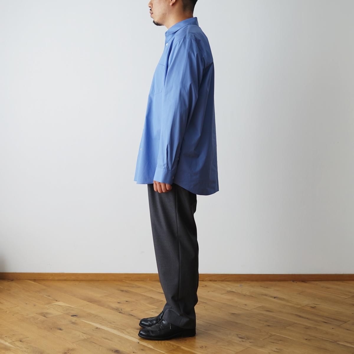 ATON エイトン】 WOOL TROPICAL TAPERED EASY PANTS - GRAY ATON エイトン】 WOOL TROPICAL TAPERED EASY PANTS - GRAY