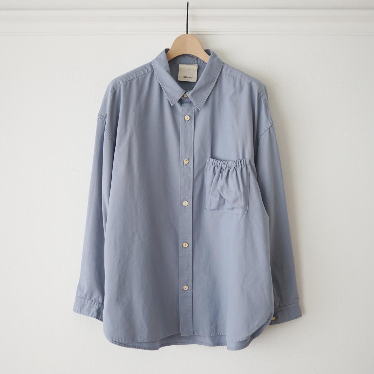 【refomed / リフォメッド】WRIST PATCH WIDE SHIRT