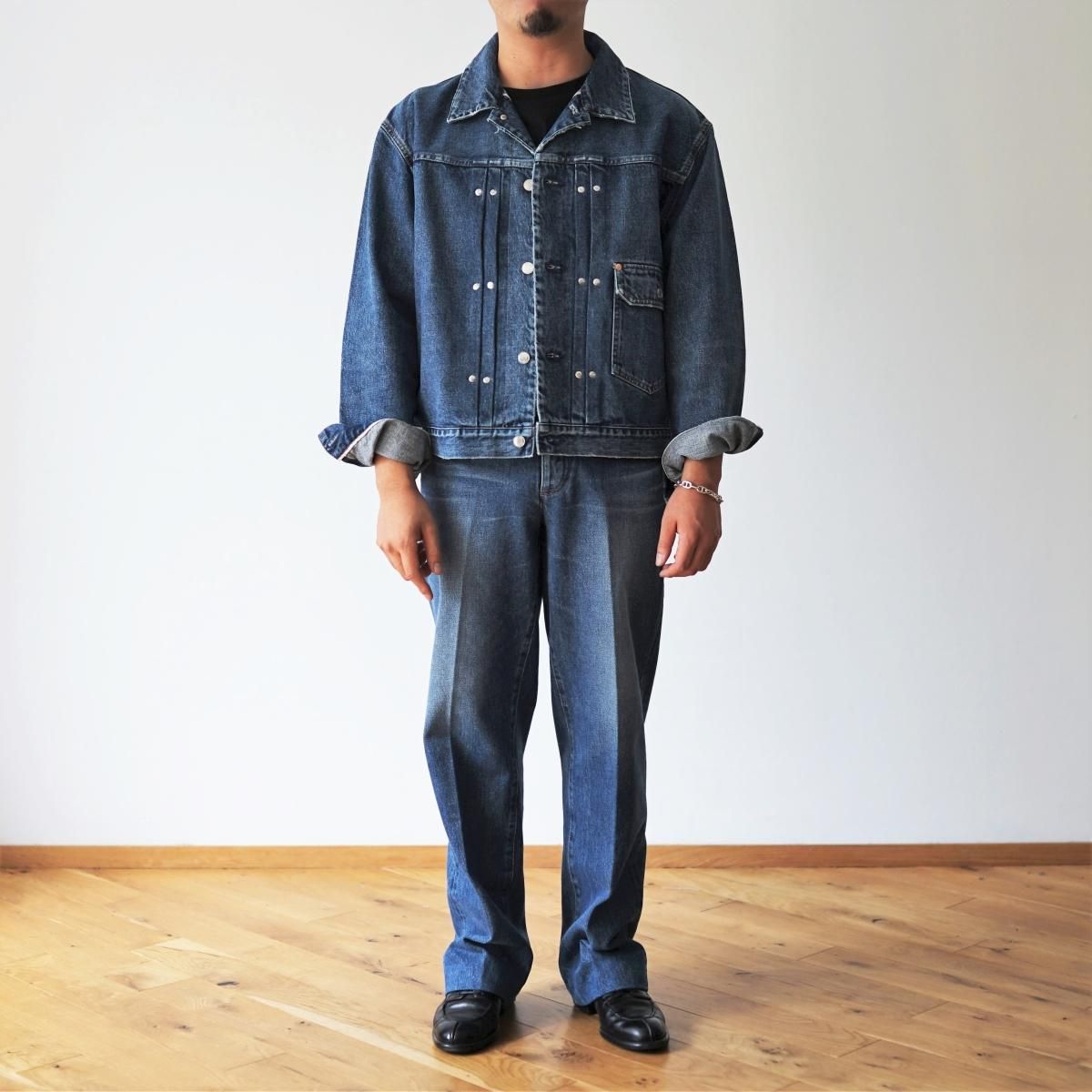 TANAKA タナカ】 THE JEAN TROUSERS - VINTAGE BLUE / PARK TANAKA タナカ】 THE JEAN TROUSERS - VINTAGE BLUE / PARK