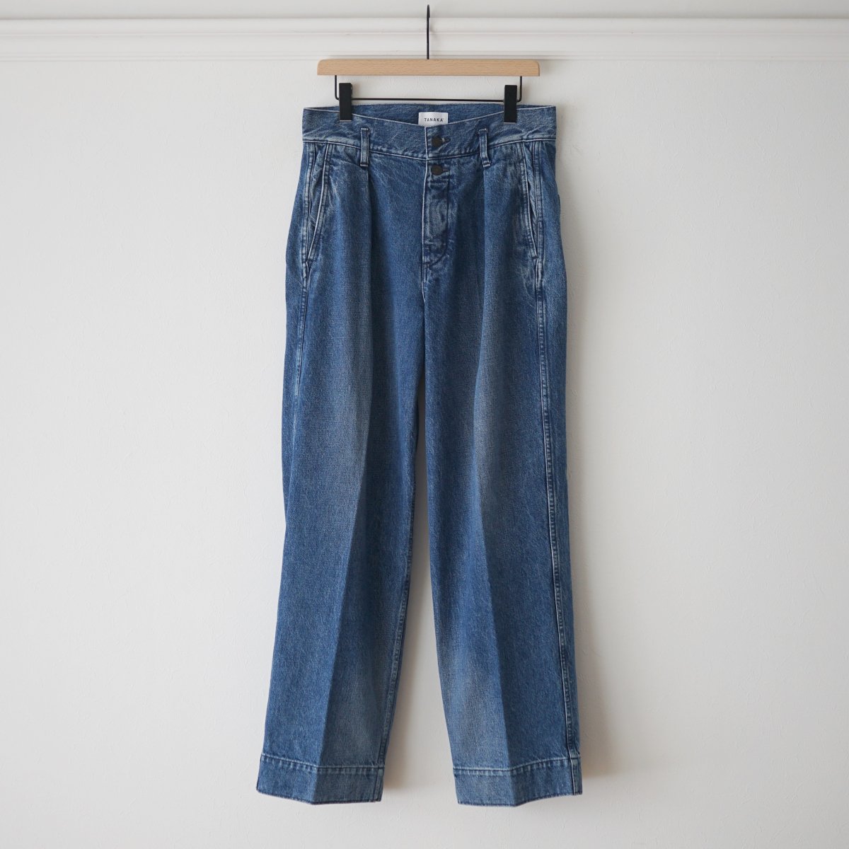 【TANAKA タナカ】 THE WIDE JEAN TROUSERS - VINTAGE BLUE