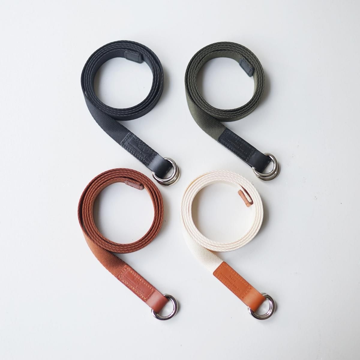 Scye /  SILKY TAPE BELTDOUBLE RING BELT - 4 COLOR