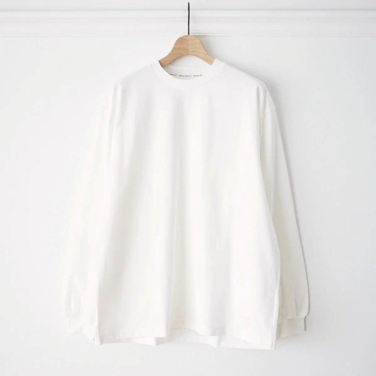 <img class='new_mark_img1' src='https://img.shop-pro.jp/img/new/icons41.gif' style='border:none;display:inline;margin:0px;padding:0px;width:auto;' />30%OFFۡMEMBER ONLYۡUNIVERSAL PRODUCTS / ˥Сץġ L/S T-SHIRT - WHITE