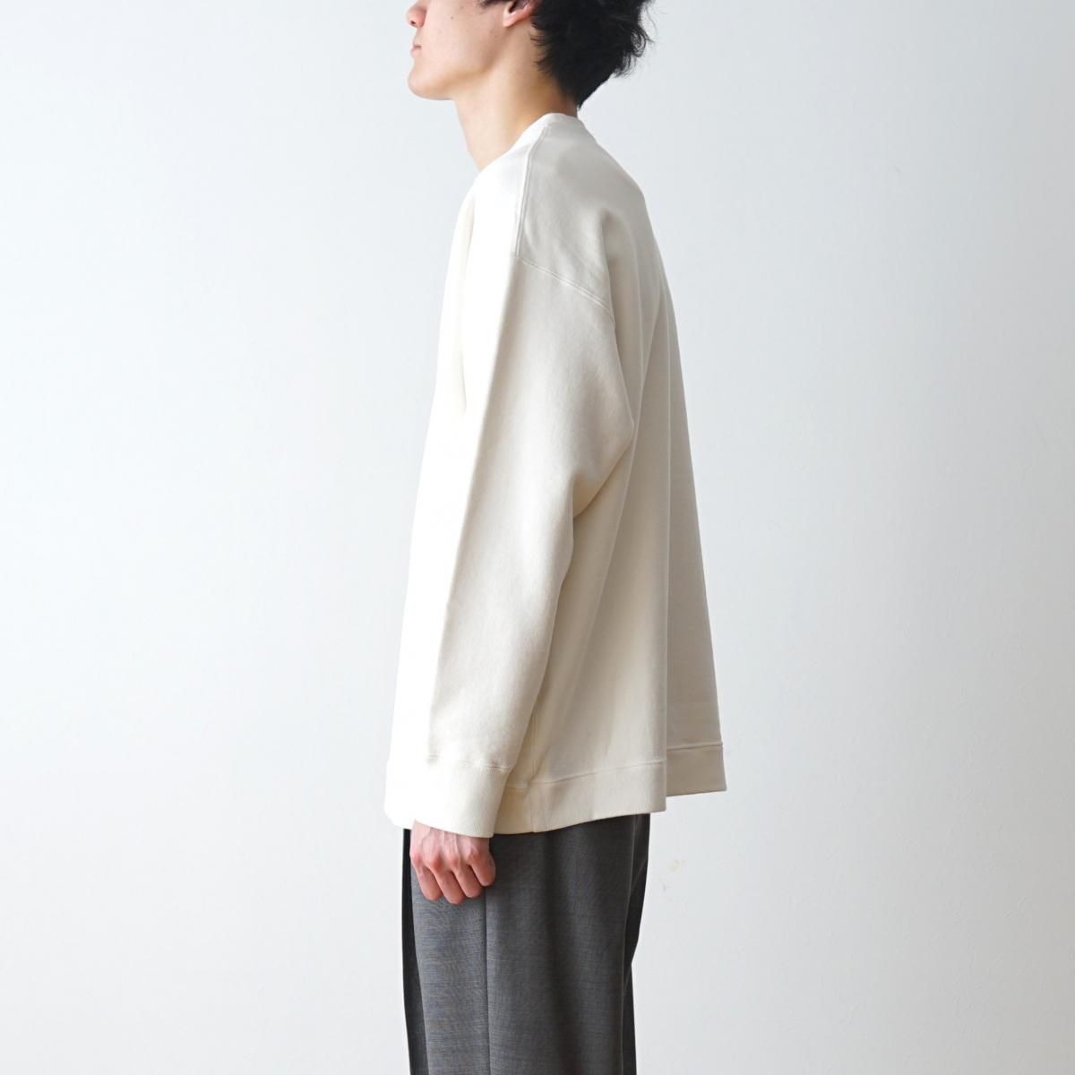ATON / エイトン】 GARMENT DYE URAKE OVERSIZED SWEAT SHIRT