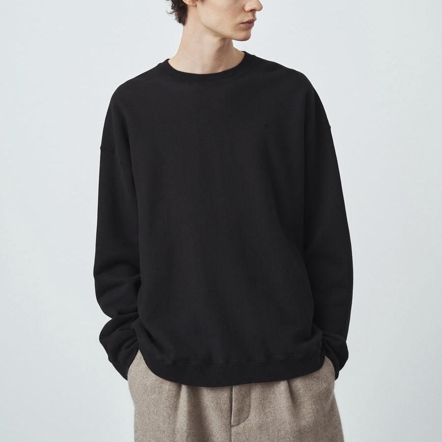 ATON エイトン】 GARMENT DYE URAKE OVERSIZED SWEAT SHIRT