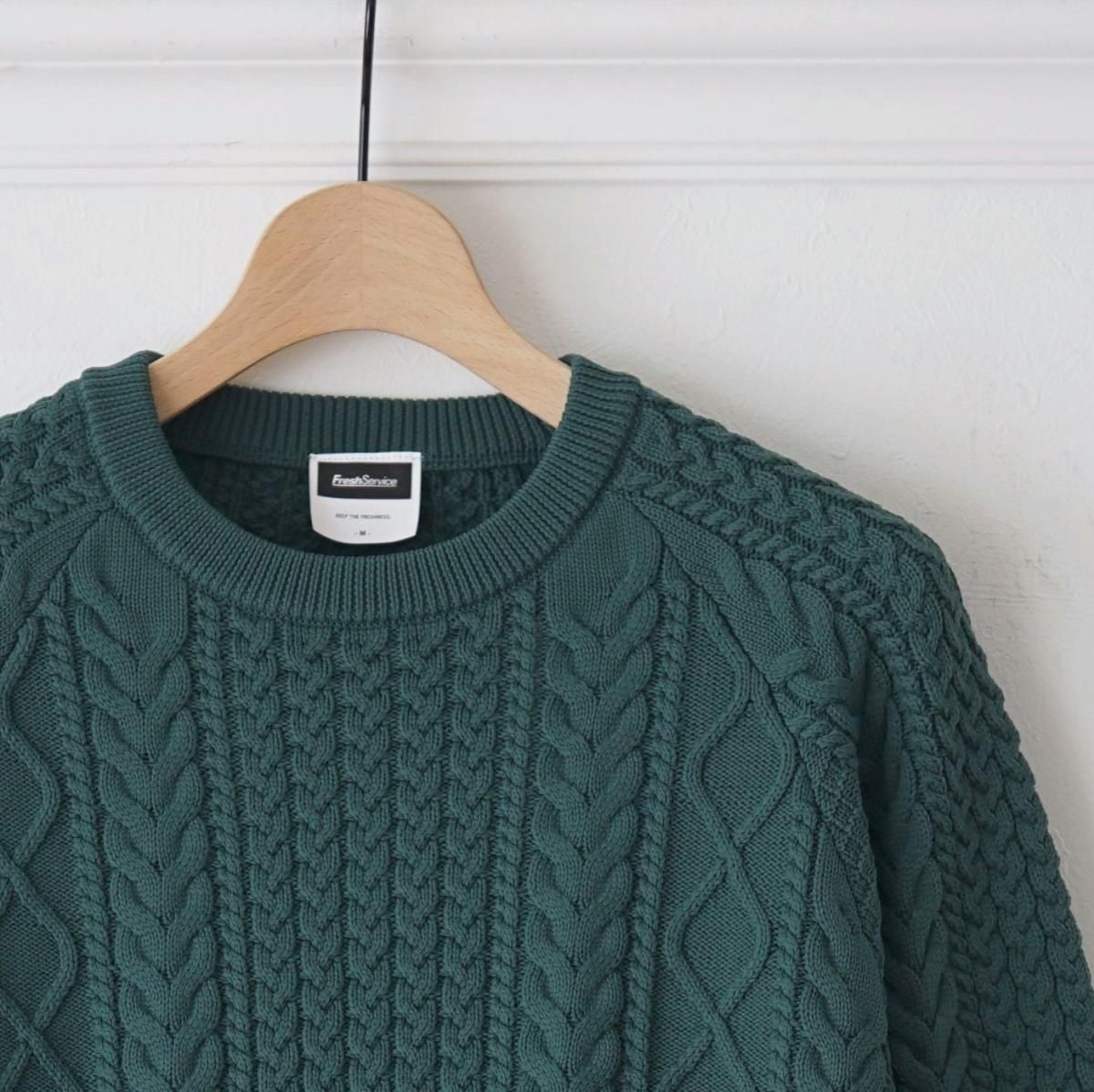 新品 FreshService フレッシュサービス フィッシャーマンニット