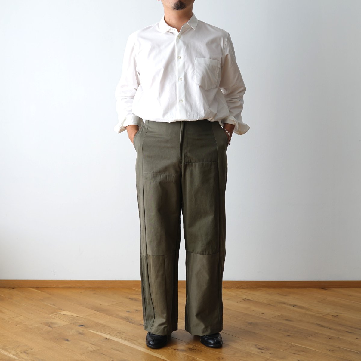 【SEEALL シーオール】 RECONSTRUCTED BOOTS CUT BUGGY PANTS - MILITARY / PARK ONLINE  STORE