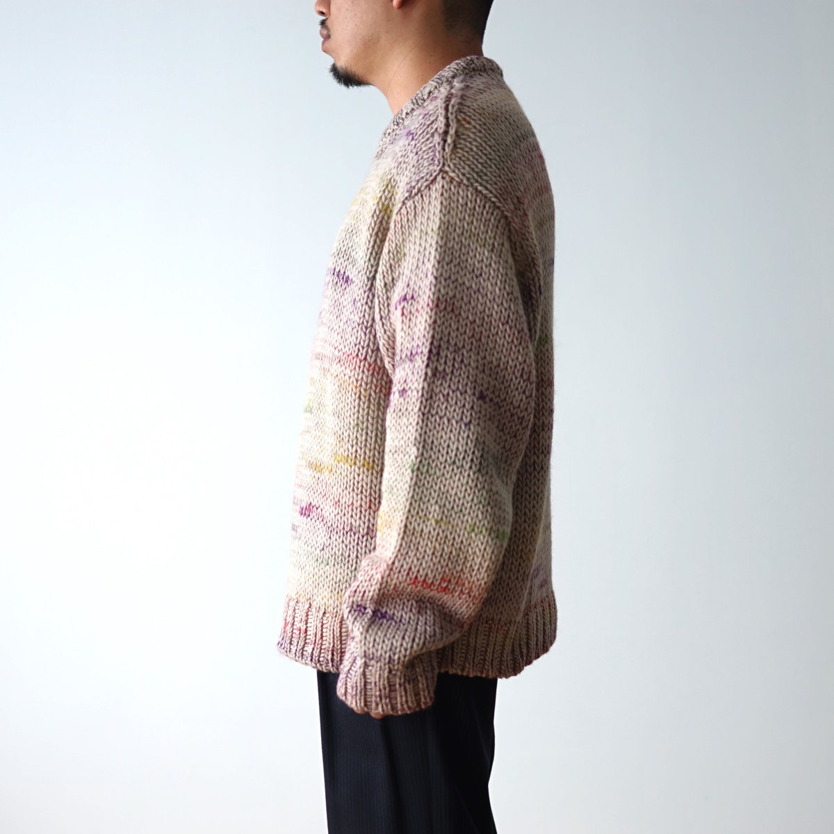 URU ウル】 CREW NECK KNIT - L.BEIGE / PARK ONLINE STORE