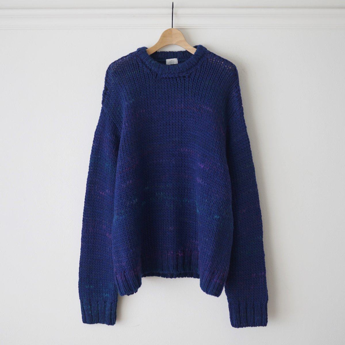 URU ウル】 CREW NECK KNIT - BLUE / PARK ONLINE STORE