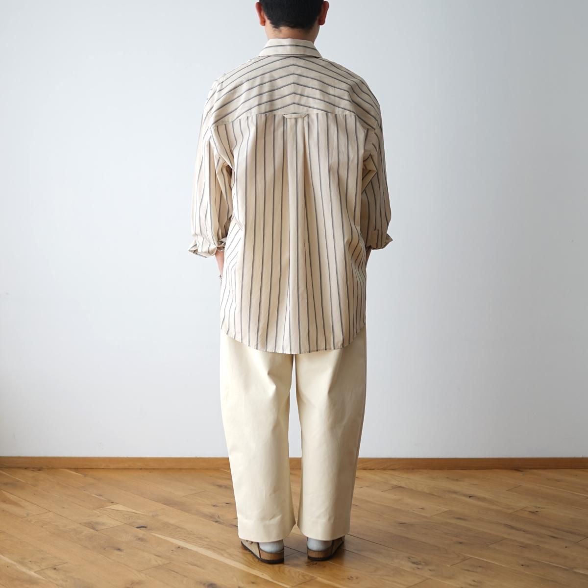 STUDIO NICHOLSON スタジオニコルソン】 ARCHIVE STRIPE SHIRT