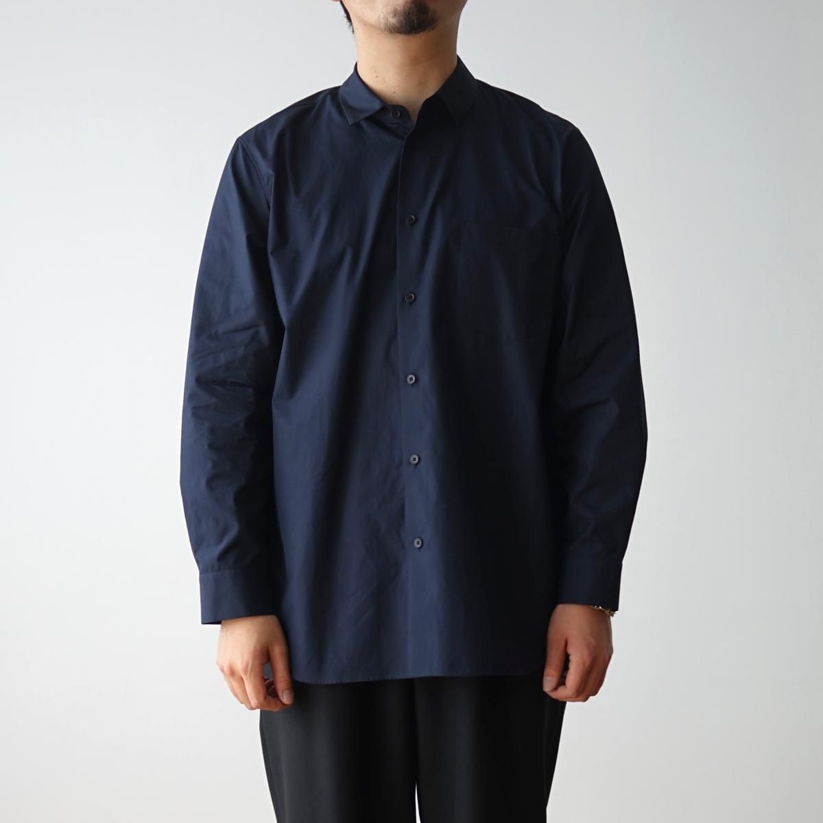 トップス ATON Suvin Broad Standard Shirt(NAVY) SUVIN BROAD | STANDARD SHIRT – ATON | エイトン