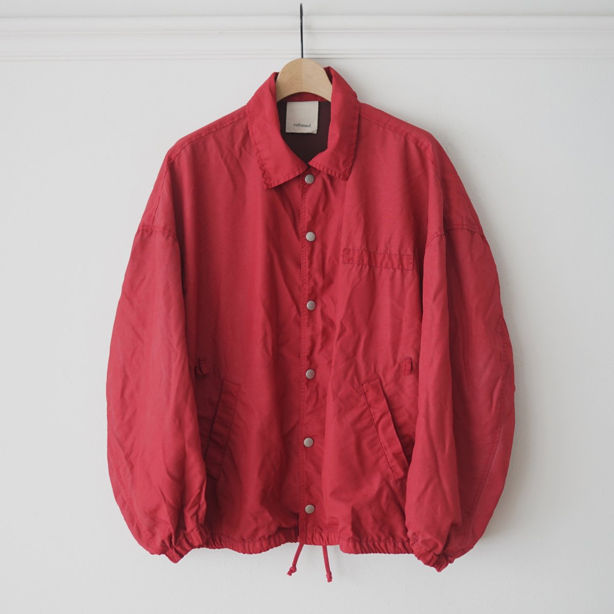 【2024 S/S】【refomed リフォメッド】 H-M-D CORDLOOP COACH JACKET - RED