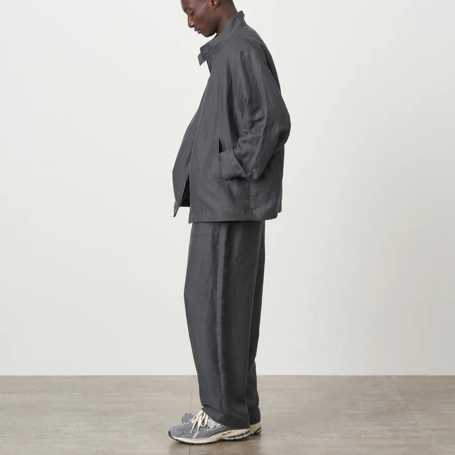 ATON エイトン】 COTTON HEMP SATIN HARRINGTON JACKET ATON エイトン】 COTTON HEMP SATIN HARRINGTON JACKET