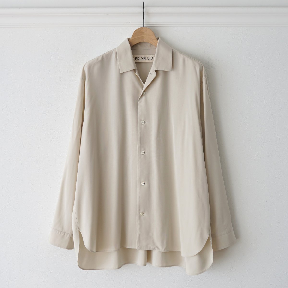 POLYPLOID ݥץɡ LONG SLEEVE CAMP COLLAR SHIRT 