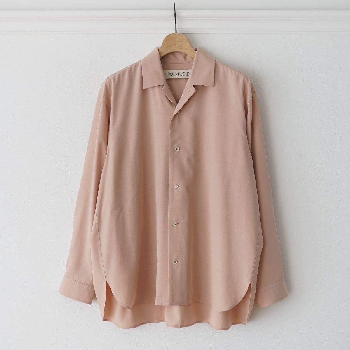 POLYPLOID ݥץɡ LONG SLEEVE CAMP COLLAR SHIRT 