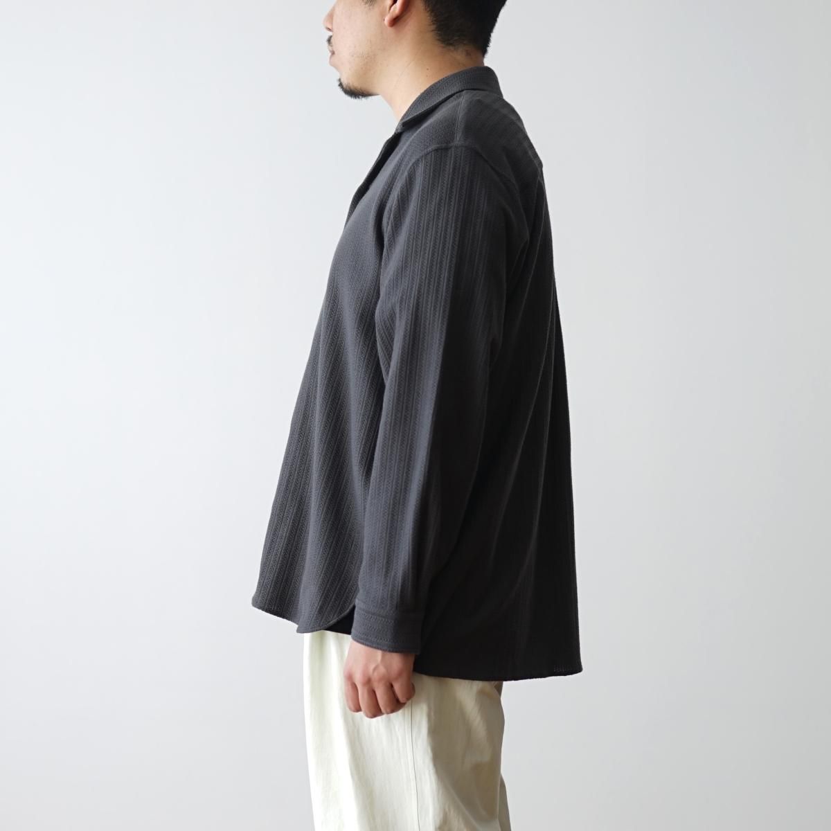 POLYPLOID ポリプロイド】 LONG SLEEVE CAMP COLLAR SHIRT POLYPLOID ポリプロイド】 LONG SLEEVE CAMP COLLAR SHIRT