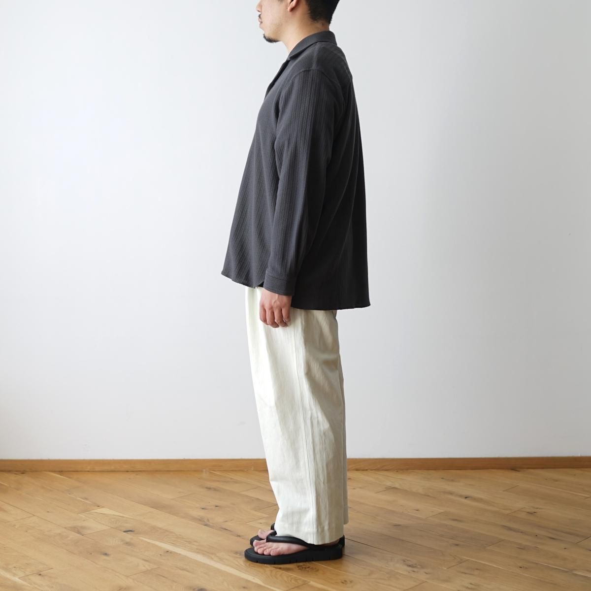 POLYPLOID ポリプロイド】 LONG SLEEVE CAMP COLLAR SHIRT POLYPLOID ポリプロイド】 LONG SLEEVE CAMP COLLAR SHIRT