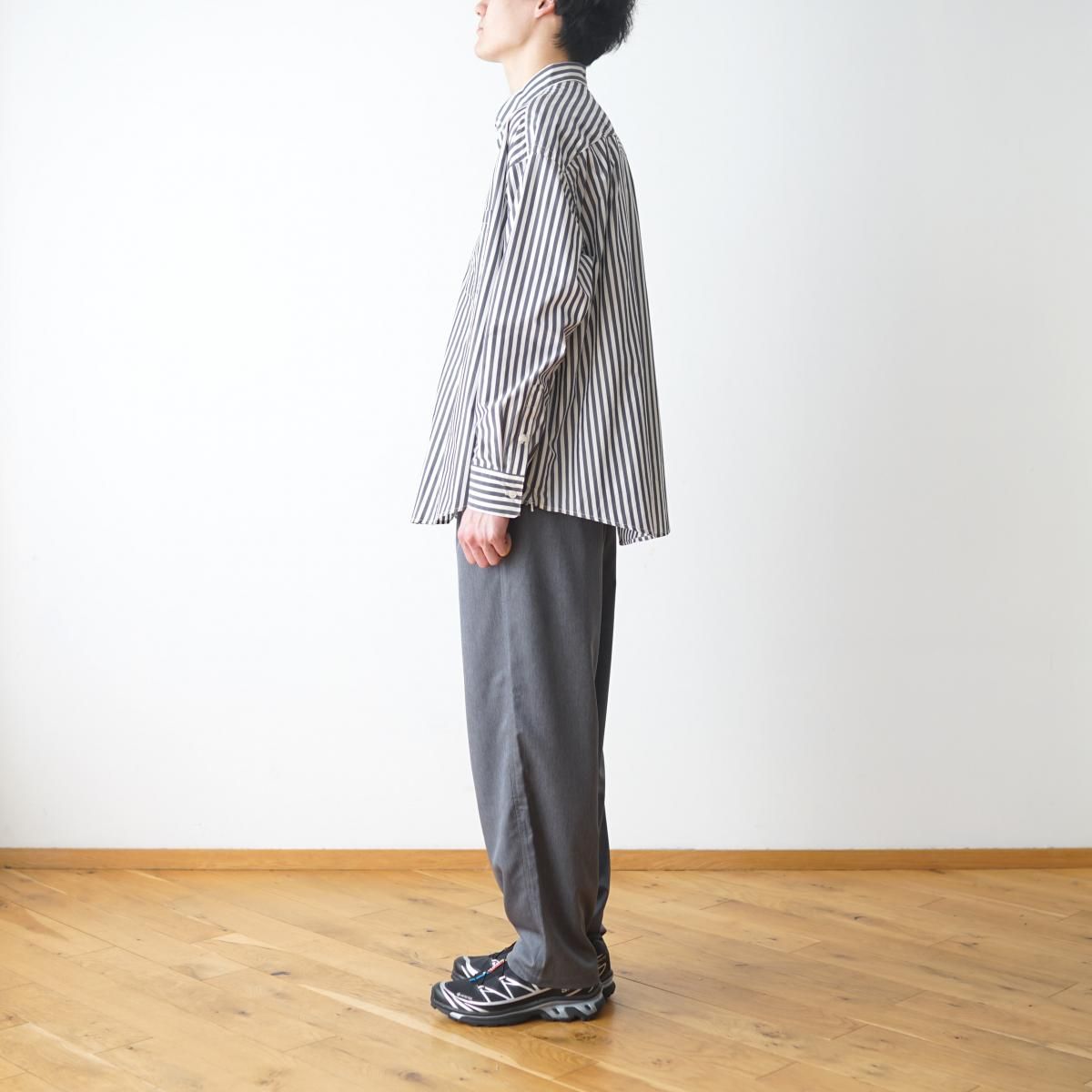 is-ness / イズネス】 VENTILATION LONG SLEEVE SHIRT - WHITE