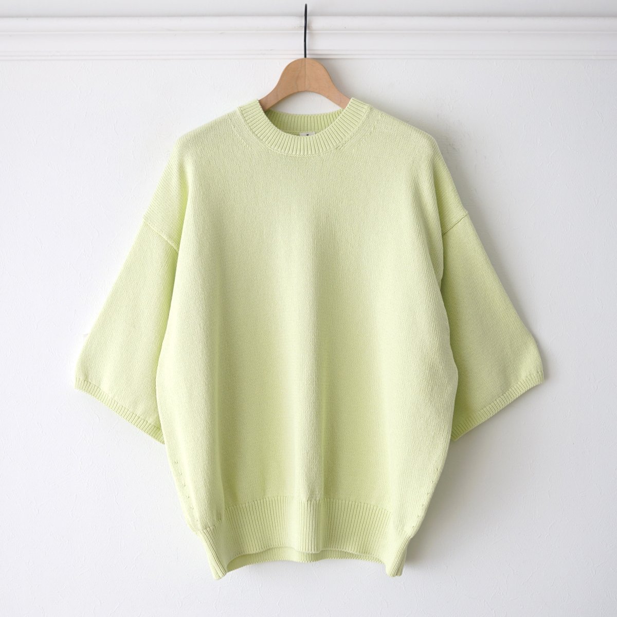 【MEIAS メイアス】 COTTON CODE HALF SLEEVE PULL OVER - L.YELLOW / PARK ONLINE  STORE