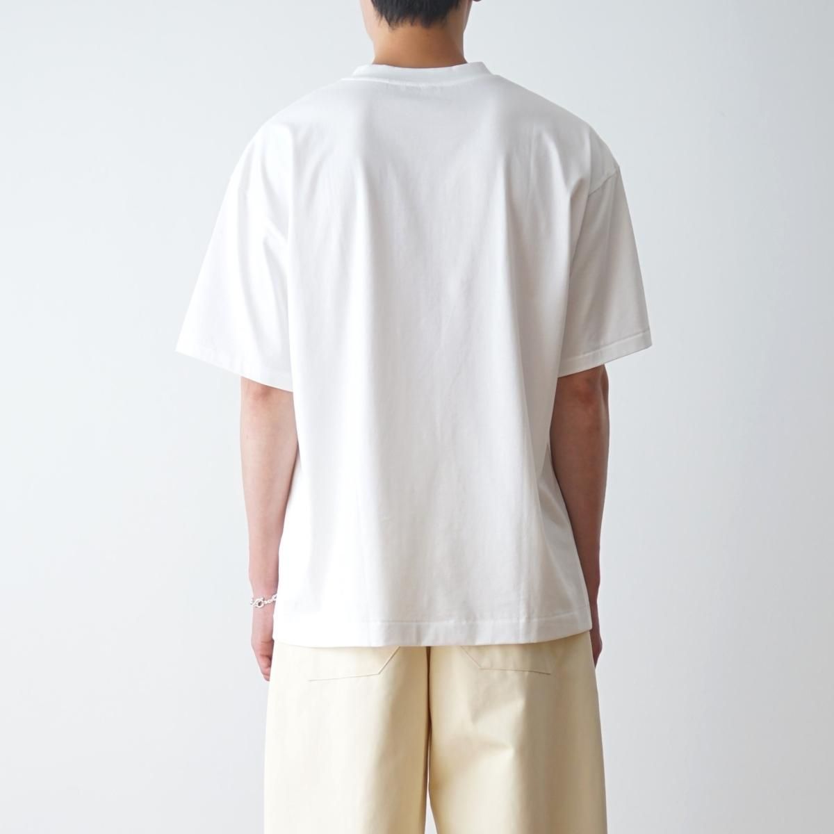 ATON エイトン】 SUVIN 60/2 OVERSIZED T-SHIRT - WHITE / PARK