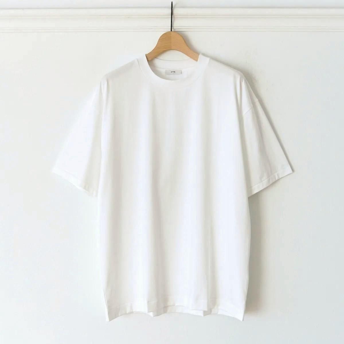 ATON / ȥ SUVIN 60/2 OVERSIZED T-SHIRT - WHITE