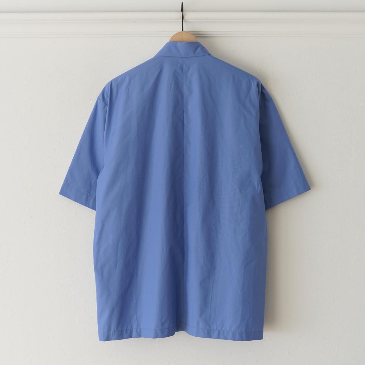 ATON エイトン】 SUVIN BROAD OVERSIZED S/S SHIRT - SAX / PARK