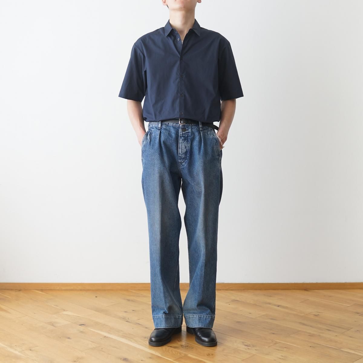 ATON シャツ Suvin Broad Oversized Shirt 半袖 SUVIN BROAD | SHORT SLEEVE SHIRT – ATON | エイトン