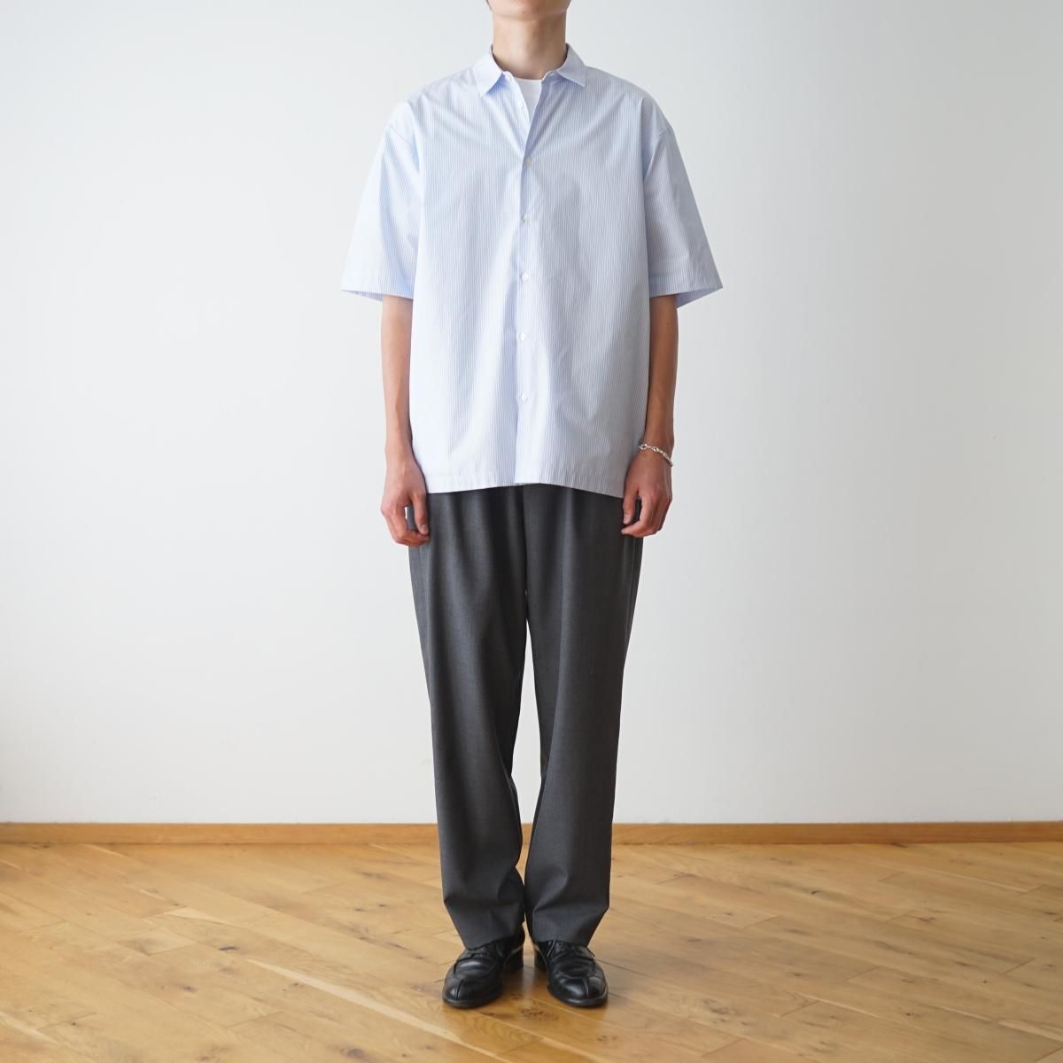 コ*ミ様 ATON エイトン Giza Stripe Standard Shir ATON - Wallace & Murron Online Shop