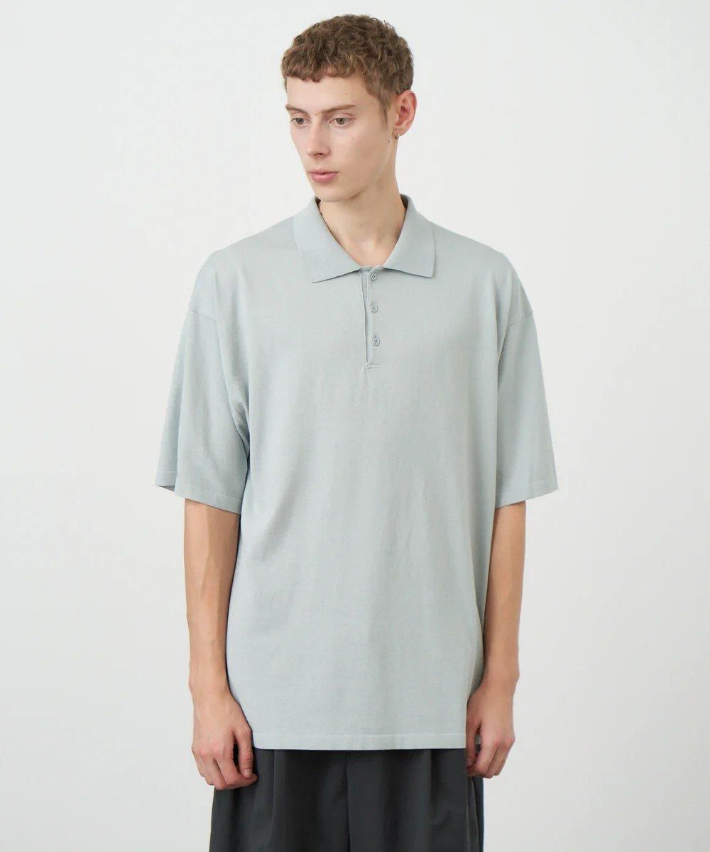 【美品】EDIFICE ATON フレスカニットクルーポロニット ATON ポロシャツ 「ATON」 FRESCA KNIT CREW POLO メンズ