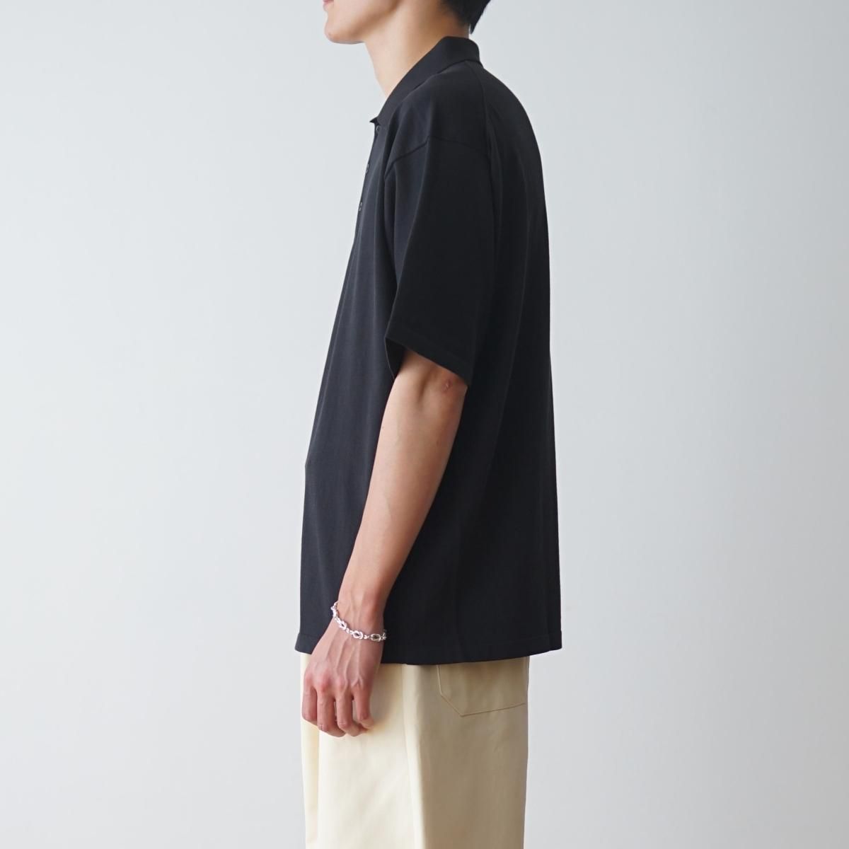 ATON エイトン】 FRESCA KNIT CREW POLO KNIT - BLACK / PARK ONLINE STORE