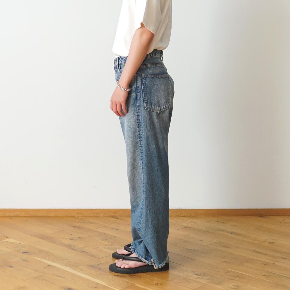 2024 S/S】【INSCRIRE / アンスクリア】 DENIM BAGGY PANTS 2024 S/S】【INSCRIRE / アンスクリア】 DENIM BAGGY PANTS