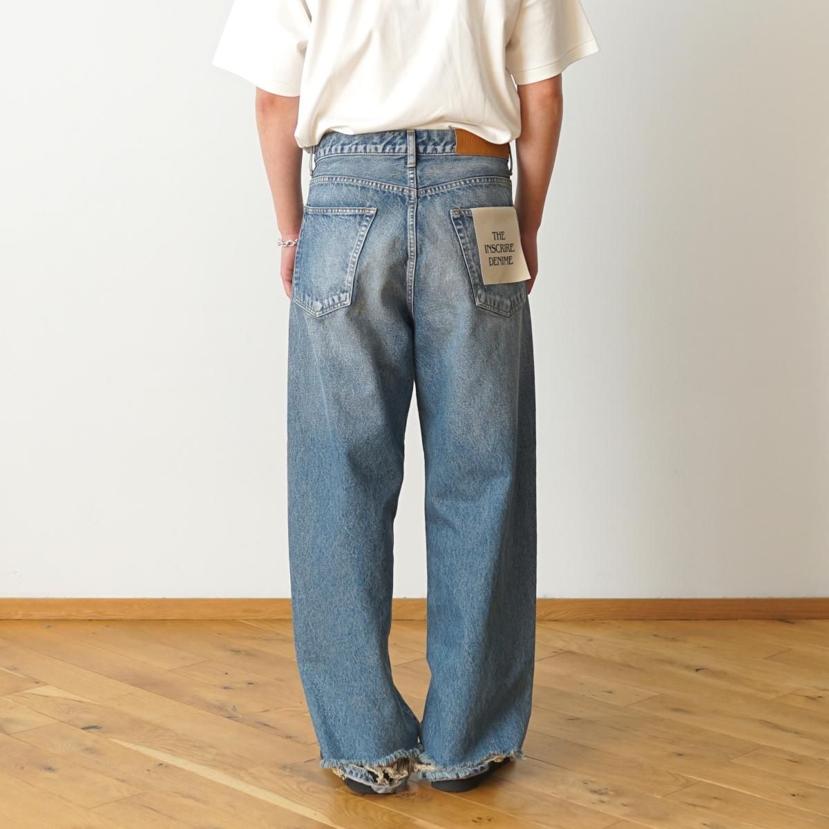 2024 S/S】【INSCRIRE / アンスクリア】 DENIM BAGGY PANTS 2024 S/S】【INSCRIRE / アンスクリア】 DENIM BAGGY PANTS