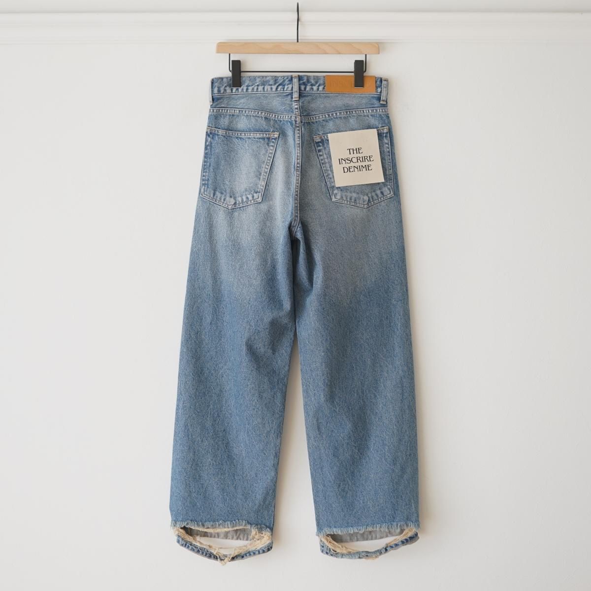 2024 S/S】【INSCRIRE / アンスクリア】 DENIM BAGGY PANTS 2024 S/S】【INSCRIRE / アンスクリア】 DENIM BAGGY PANTS