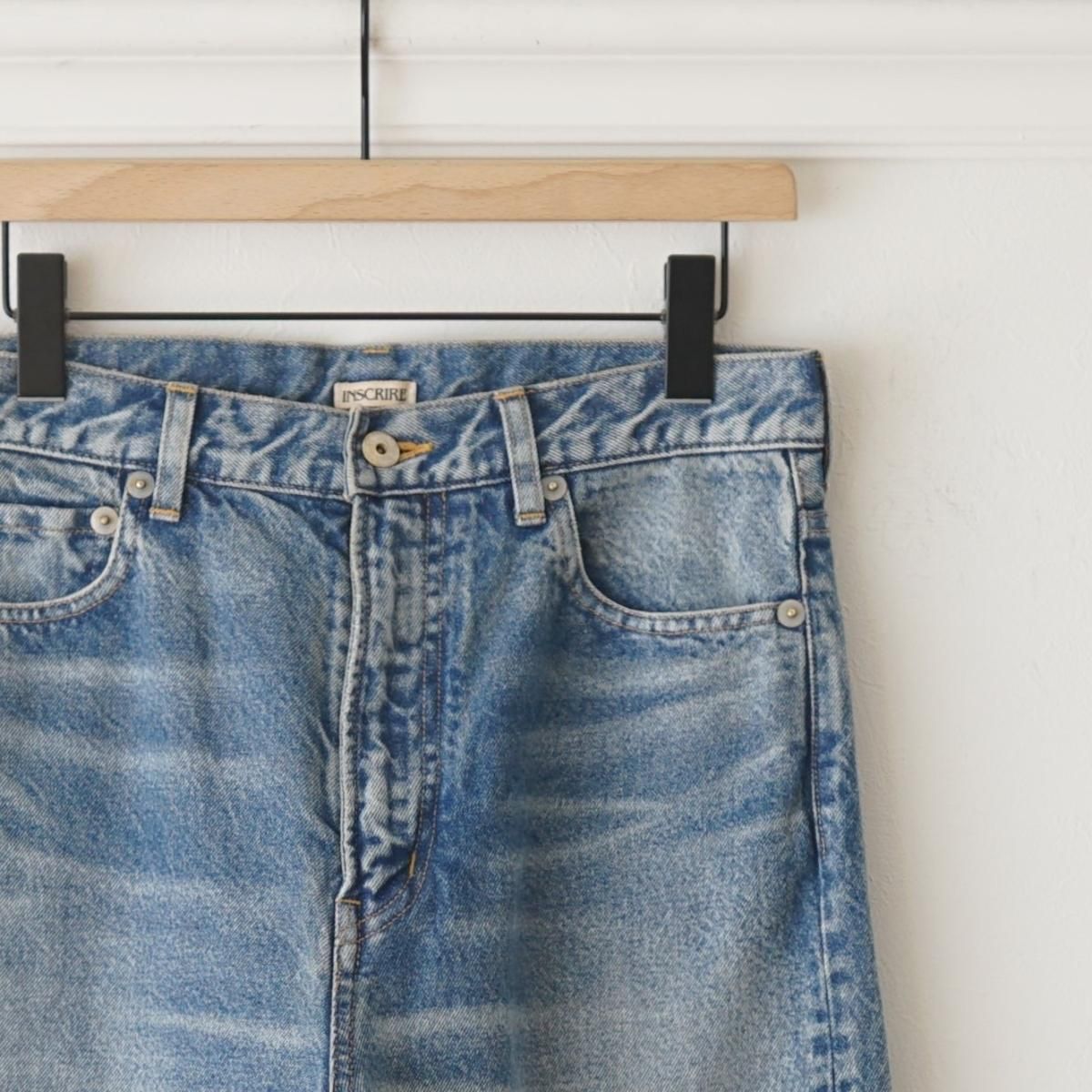 2024 S/S】【INSCRIRE / アンスクリア】 DENIM BAGGY PANTS 2024 S/S】【INSCRIRE / アンスクリア】 DENIM BAGGY PANTS