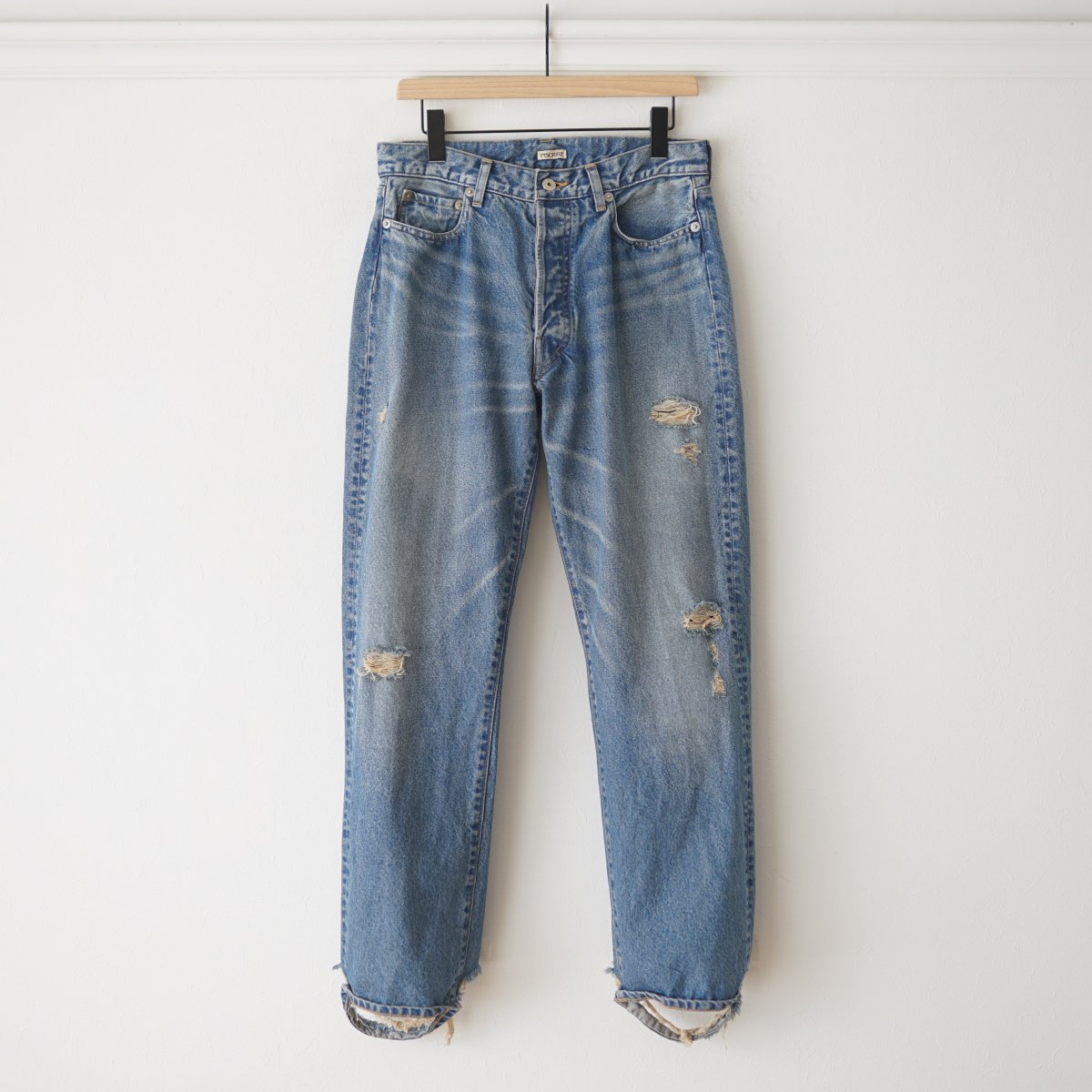 2024 S/SۡINSCRIRE / 󥹥ꥢ STRAIGHT DESTROYED 5PK PANTS - BLUE USED