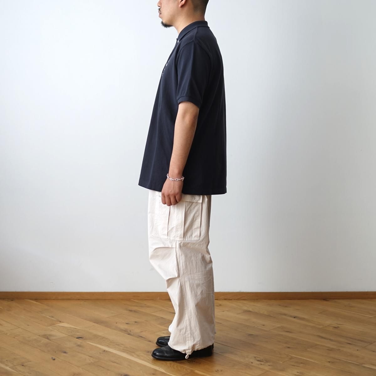 MOUNTAIN RESEARCH × SCYE BASICS】 COTTON PIQUE POLO SHIRT - C.GRAY
