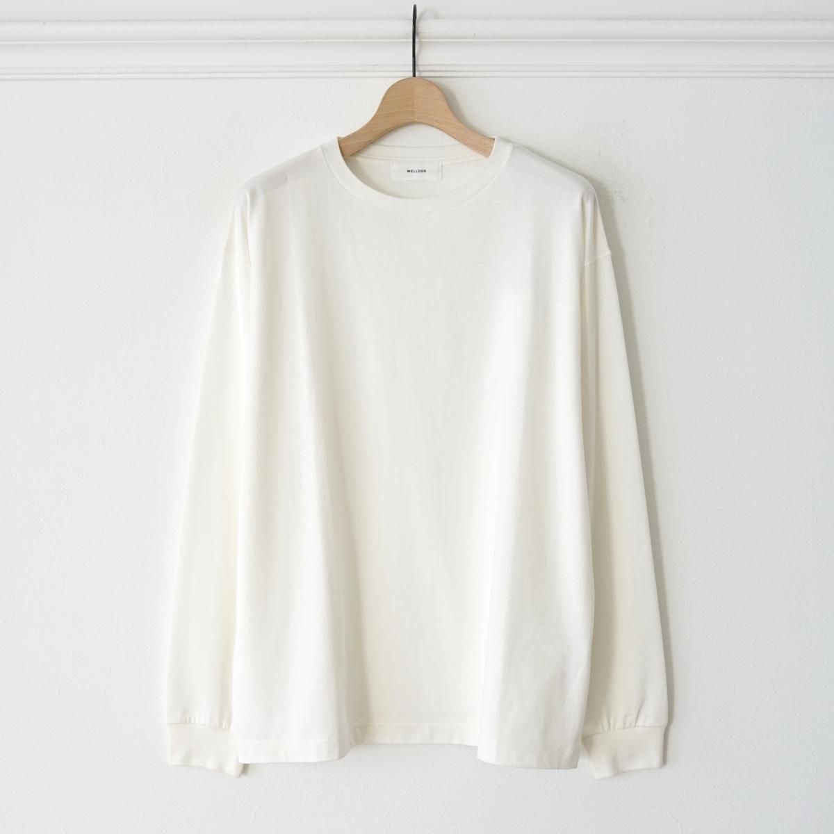 <img class='new_mark_img1' src='https://img.shop-pro.jp/img/new/icons20.gif' style='border:none;display:inline;margin:0px;padding:0px;width:auto;' />30%OFFۡMEMBER ONLYۡWELLDER /  SUVIN SUPIMA CREW NECK LONG SLEEVE - WHITE