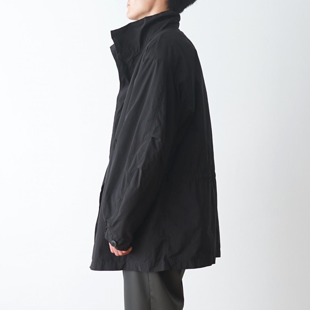 ATON / エイトン】 AIR WEATHER / SHORT MODS COAT - BLACK