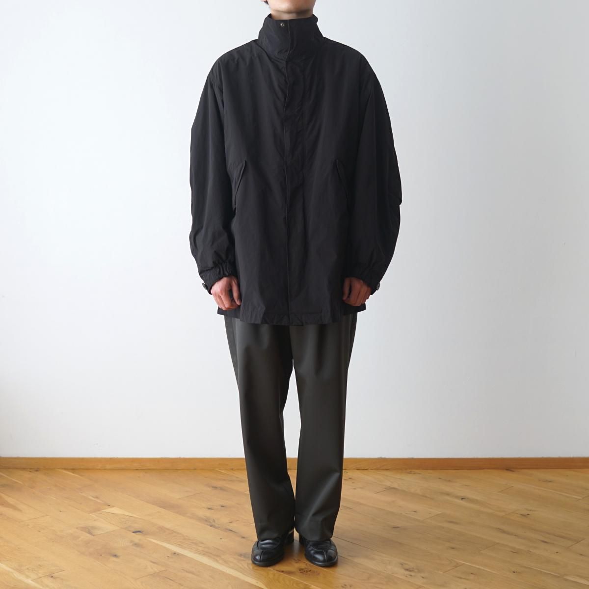 ATON / エイトン】 AIR WEATHER / SHORT MODS COAT - BLACK ATON / エイトン】 AIR WEATHER / SHORT MODS COAT - BLACK