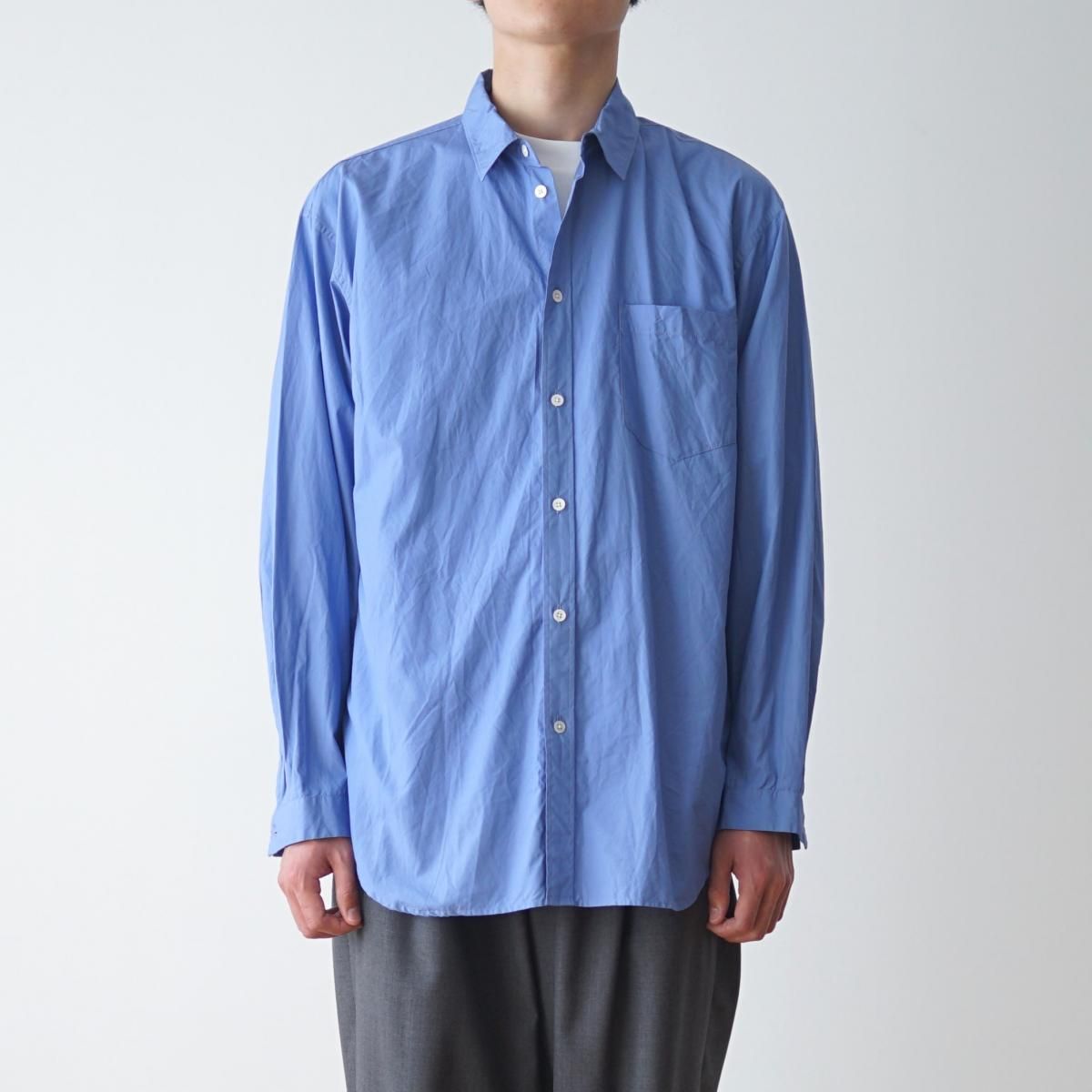 ATON / エイトン】 SUVIN BROAD WASHED SHIRT - SAX / PARK ATON / エイトン】 SUVIN BROAD WASHED SHIRT - SAX / PARK