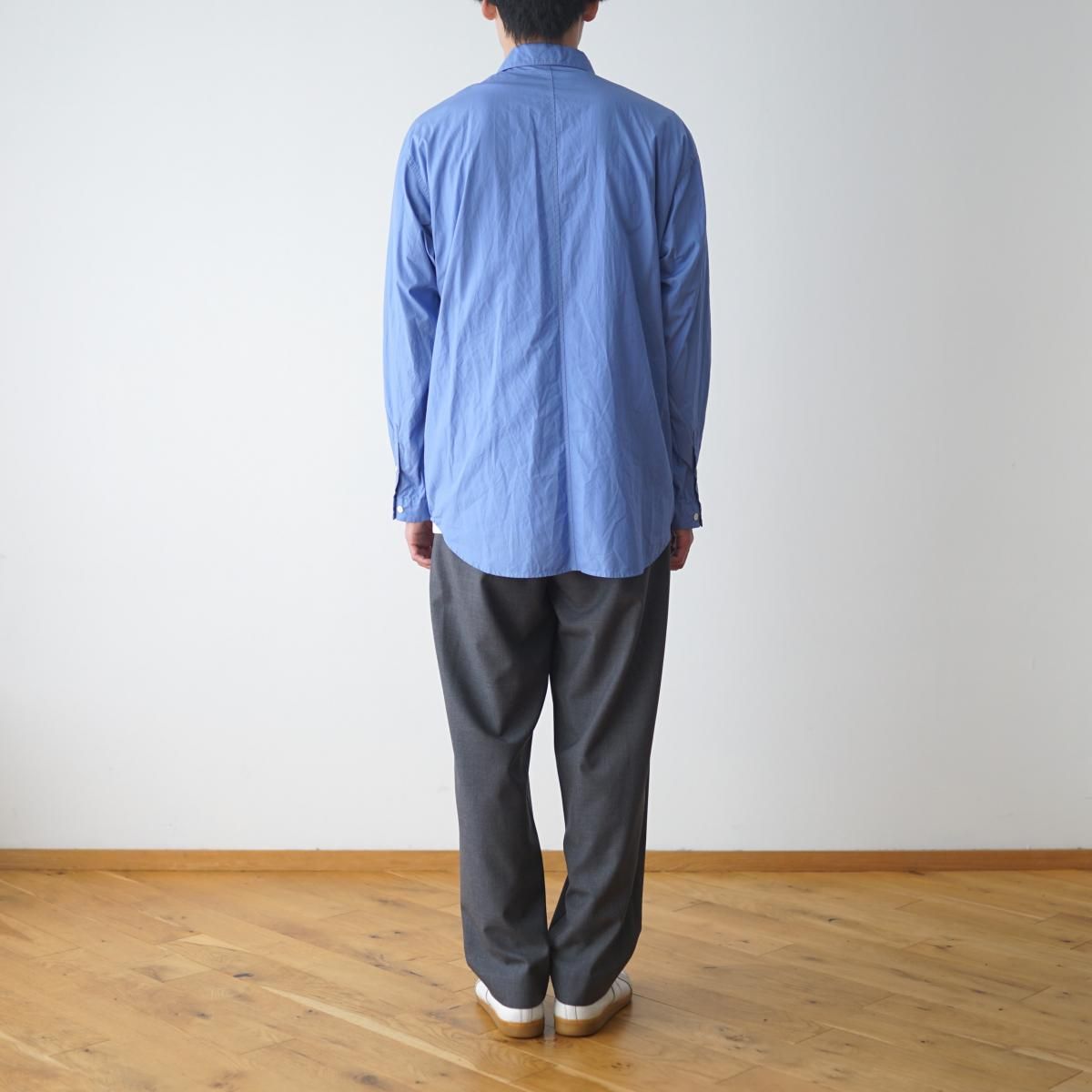 ATON / エイトン】 SUVIN BROAD WASHED SHIRT - SAX / PARK ATON / エイトン】 SUVIN BROAD WASHED SHIRT - SAX / PARK