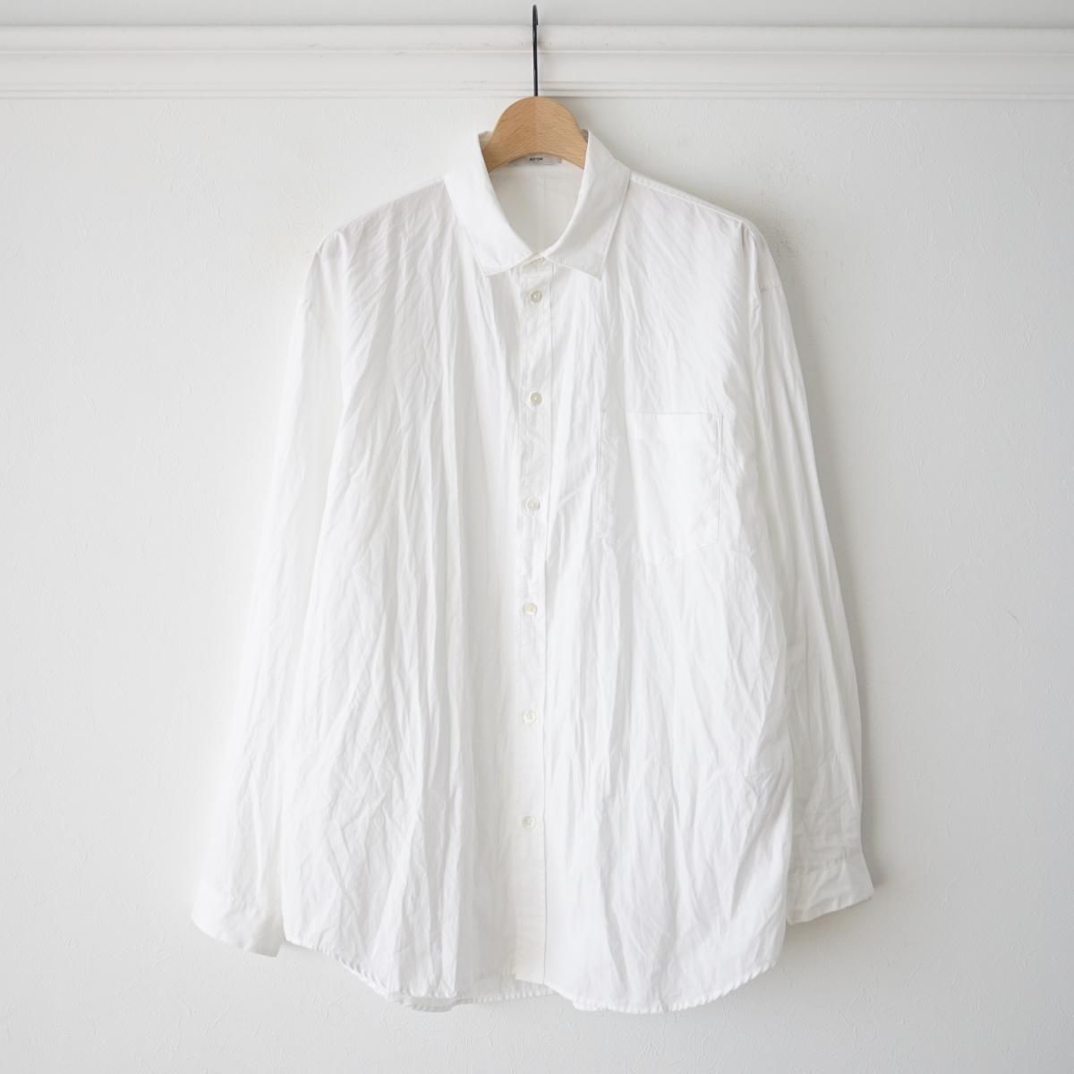 2024 AWۡATON / ȥ SUVIN BROAD WASHED SHIRT - WHITE