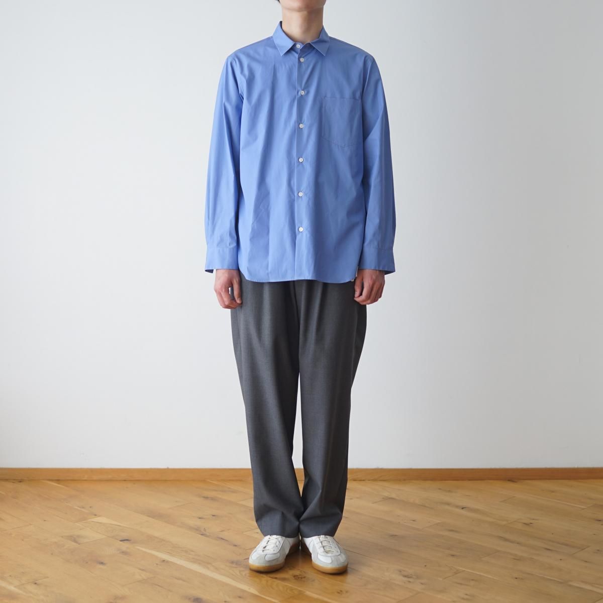 ATON / エイトン】 SUVIN BROAD STANDARD SHIRT - SAX / PARK ATON / エイトン】 SUVIN BROAD STANDARD SHIRT - SAX / PARK