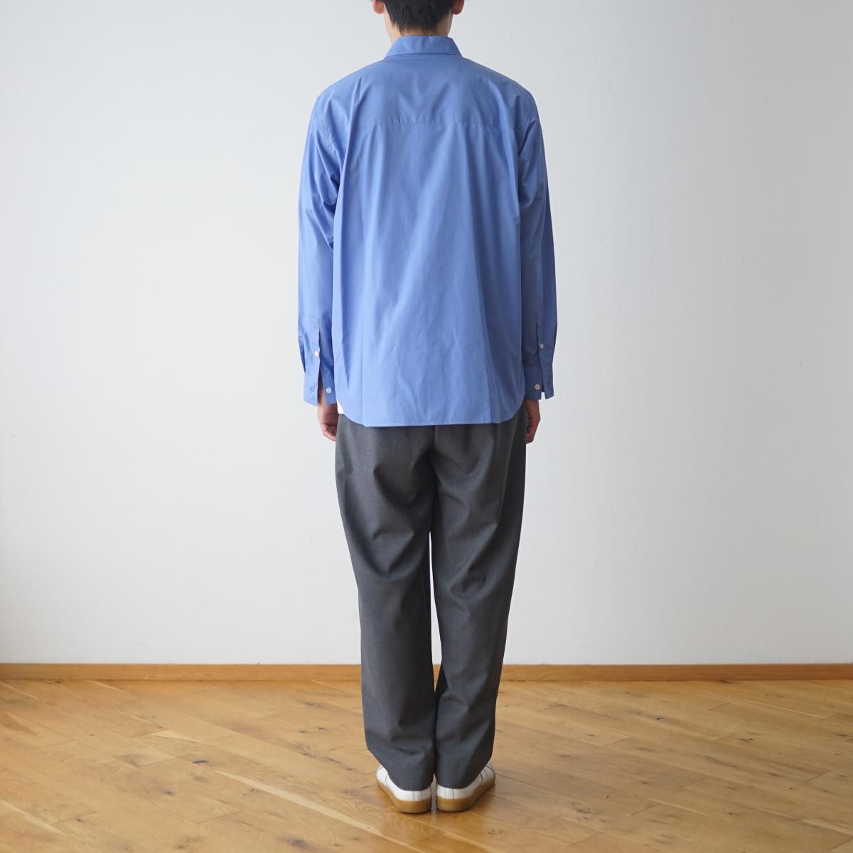 ATON / エイトン】 SUVIN BROAD STANDARD SHIRT - SAX / PARK ATON / エイトン】 SUVIN BROAD STANDARD SHIRT - SAX / PARK
