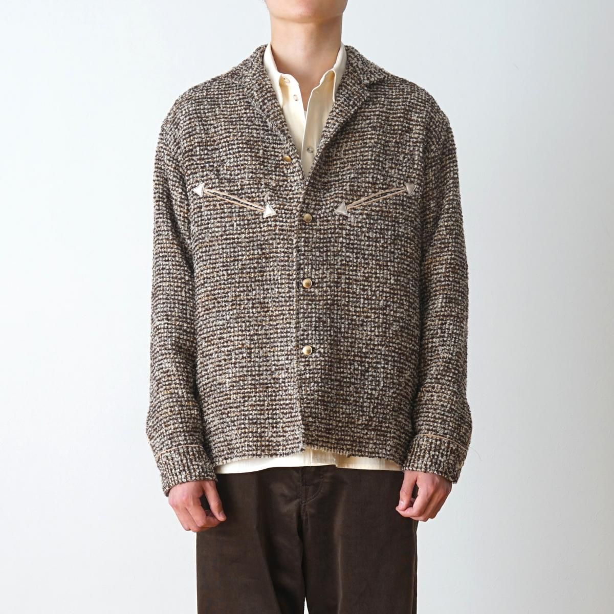 TANAKA / タナカ】 WESTERN SHIRT - BROWN TWEED / PARK ONLINE